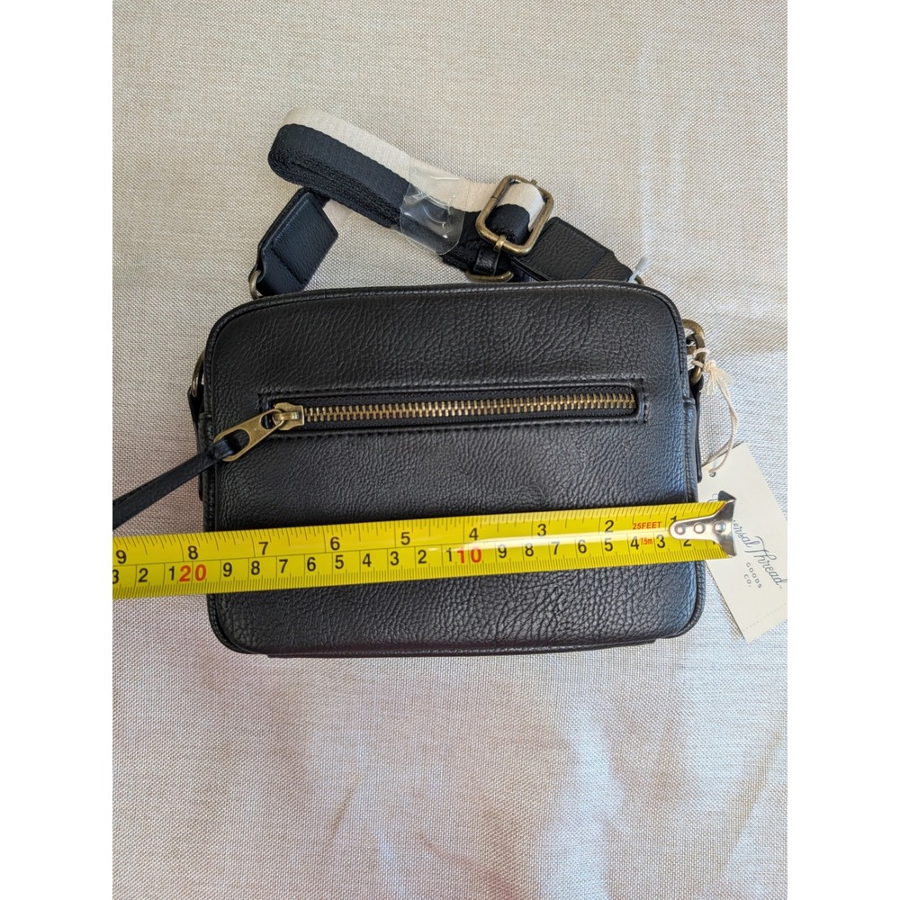 Universal Thread Crossbody Bag Womens Small Black New NWT Bag Striped Strap - Picture 3 of 7
